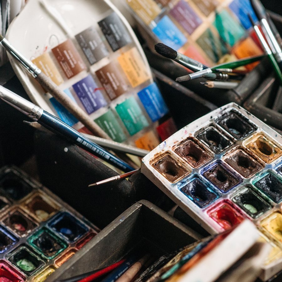 Watercolor travel set