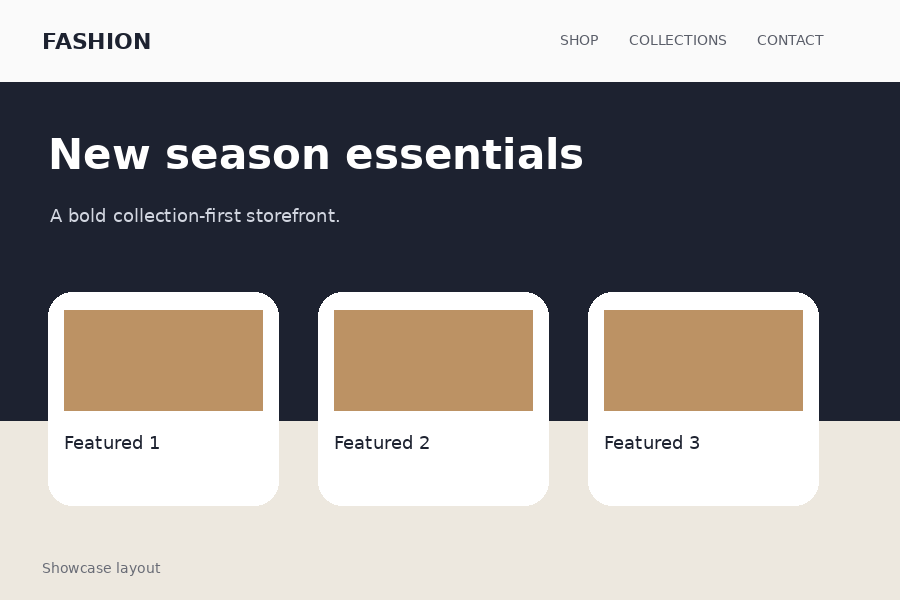 Fashion & footwear — Dark collection