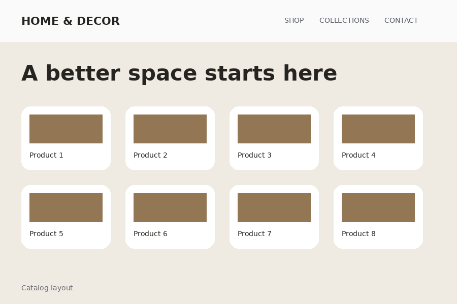 Home & decor — Room collections