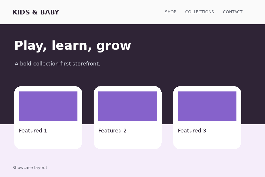 Kids & baby — Playful promo